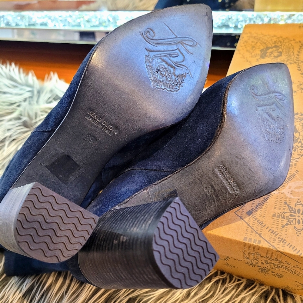 🍒NIB🍒 FREE PEOPLE WESTERN STUDDED SUEDE BOOTS - Picture 13 of 14